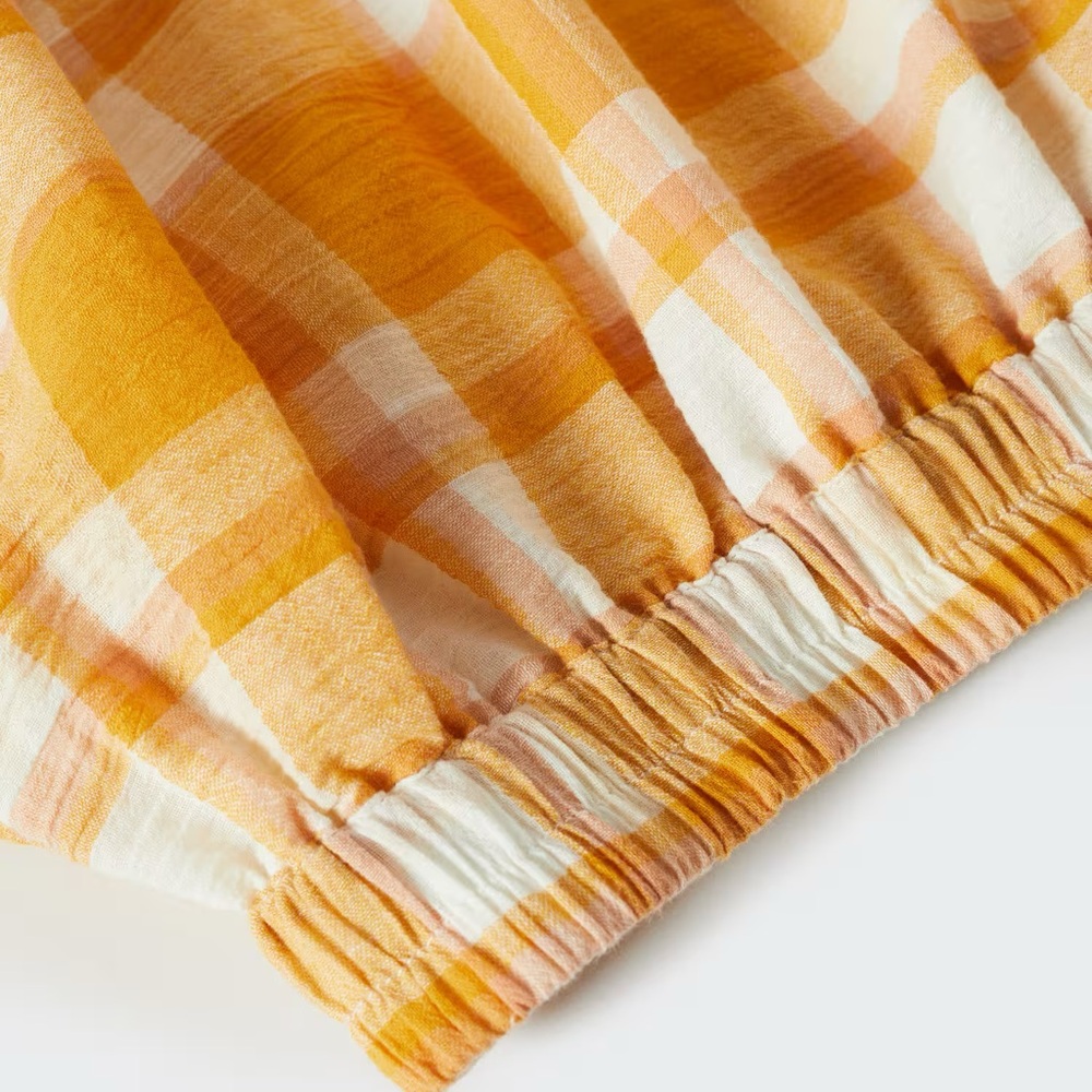 Mango | NWT Check Cotton Blouse Size XS - Picture 4 of 8